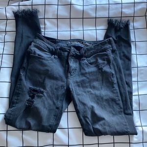 American Eagle ripped skinny jeans
